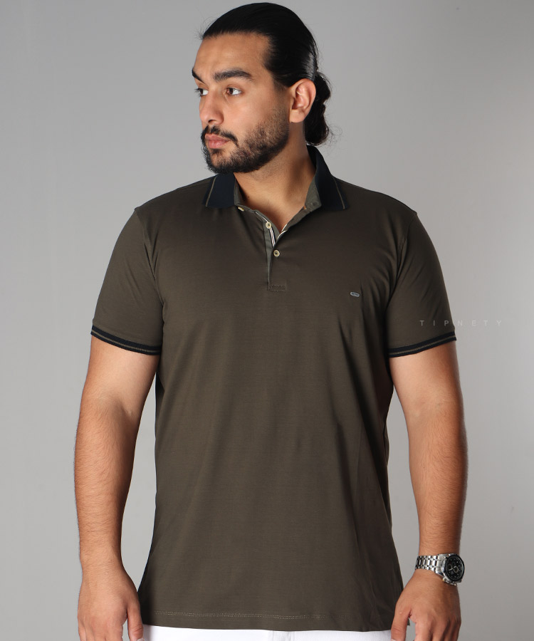 تیشرت یقه دار لجنی مردانه 8113