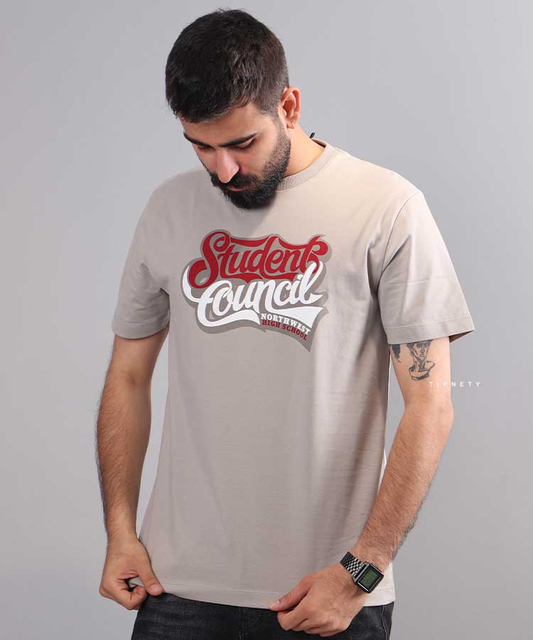 تیشرت طرح دار مردانه 1181