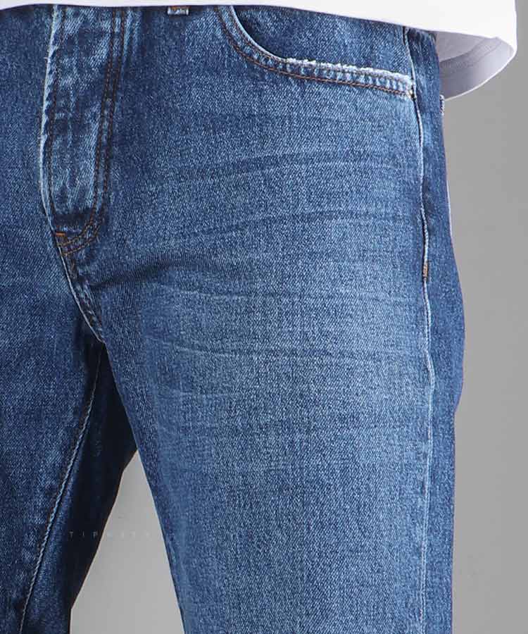                         آبی تیره   شلوار جین مام استایل 0642  - تصویر 3