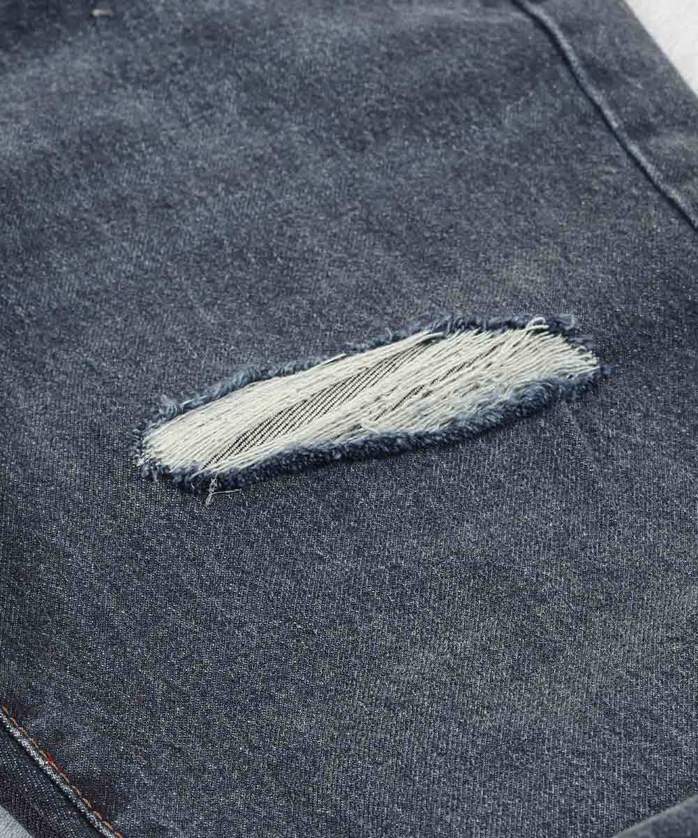   تیره       تیره آبی شلوار جین مام فیت 4907  - تصویر 7