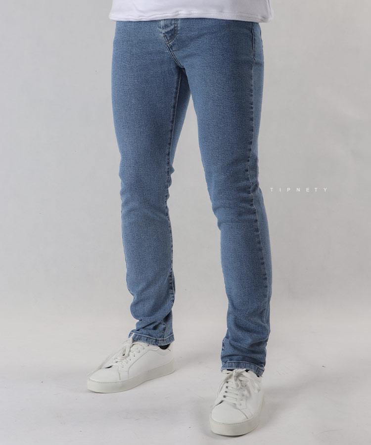 شلوار جین اسلیم مردانه آبی 0539