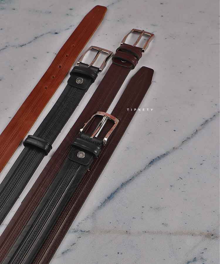 کمربند مردانه سگک دار فلزی 3204