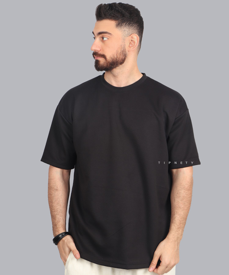 تیشرت لش مشکی و سفید برند مراکش 2035