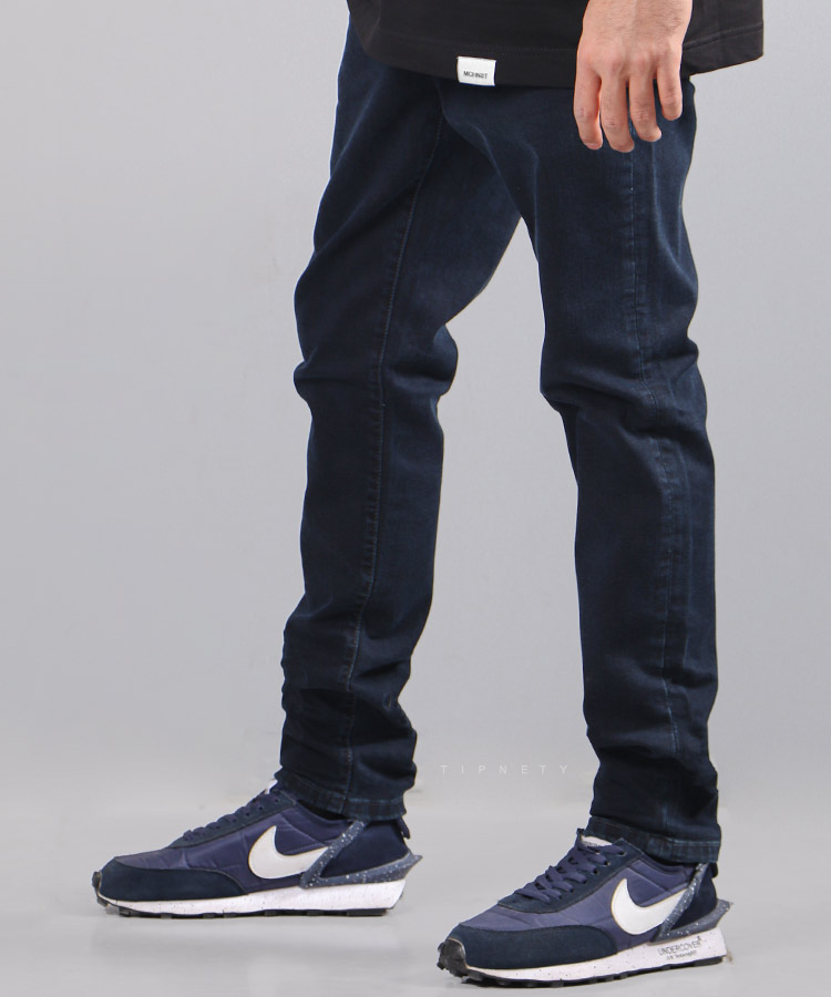 شلوار جین اسکینی مردانه سورمه ای 3678