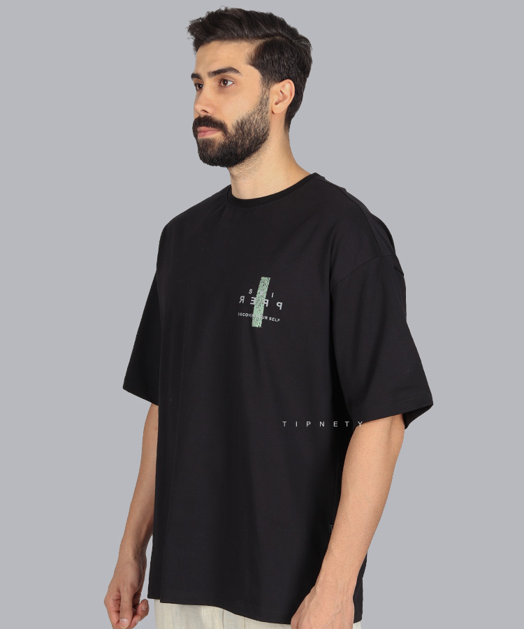                                                                                                                                                                         یشمی طوسی تیره سفید مشکی سورمه ای تیشرت لش 1651  - تصویر 4