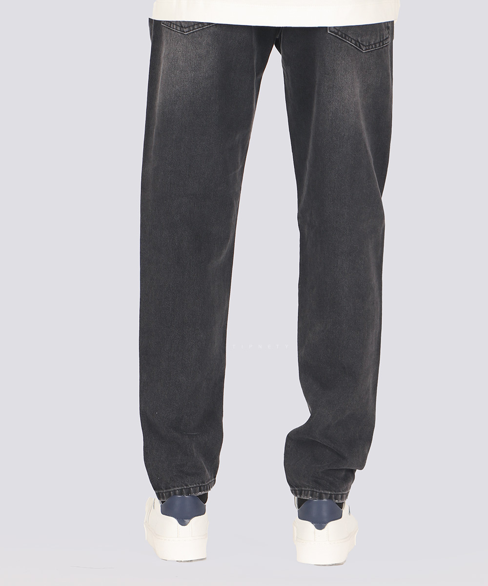                 ذغالی شلوار جین مام فیت 0427  - تصویر 4