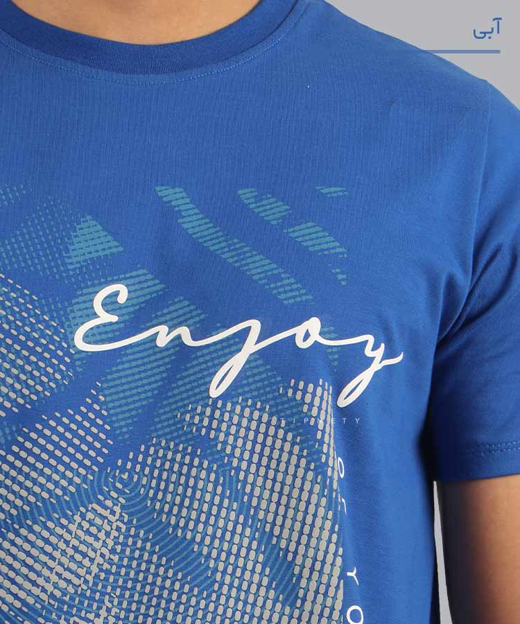                                                                                                                                                                                       آبی کرم لجنی سفید مشکی طوسی تیشرت چاپی 1621  - تصویر 12