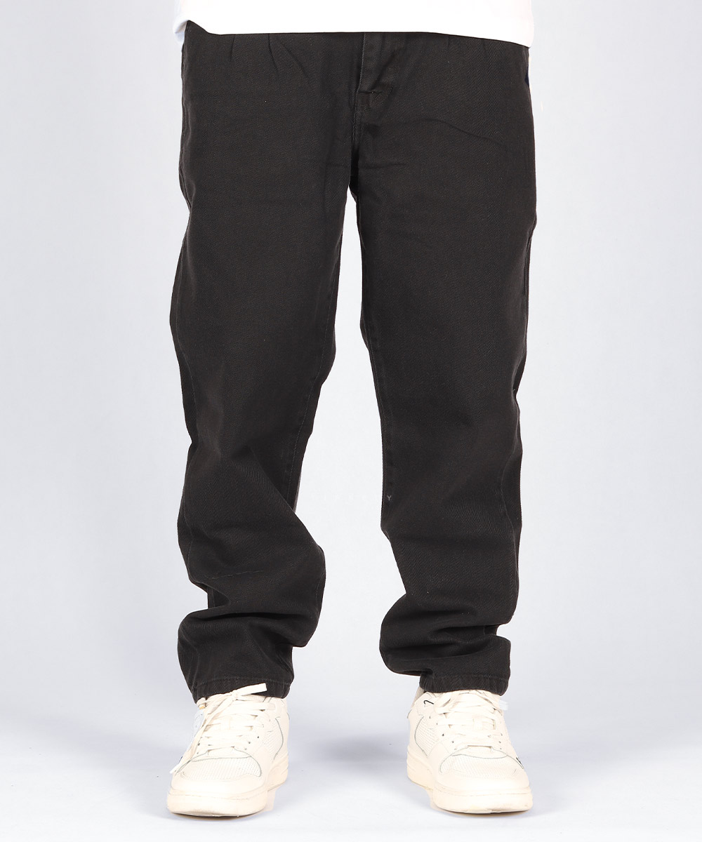 شلوار جین بگ مردانه ذغالی و ساده 0850