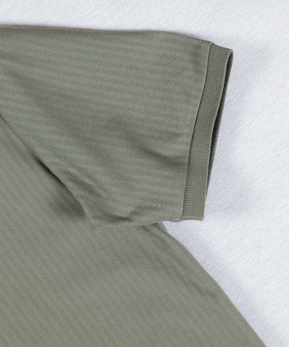                   سبز کرم تیشرت یقه دار 0592  - تصویر 8