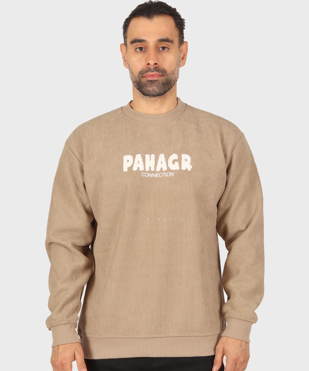           خاکی مشکی سبز شیری پاییزه پلیور 7076  - تصویر 4