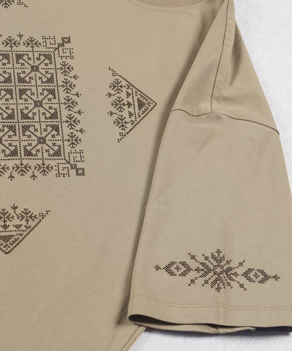               لجنی آبی روشن صدری زرشکی تیشرت لش 1719  - تصویر 8