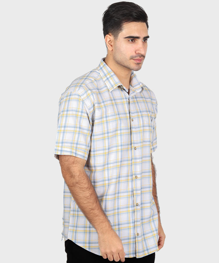     زرد پیراهن آستین کوتاه کلاسیک 0934  - تصویر 4