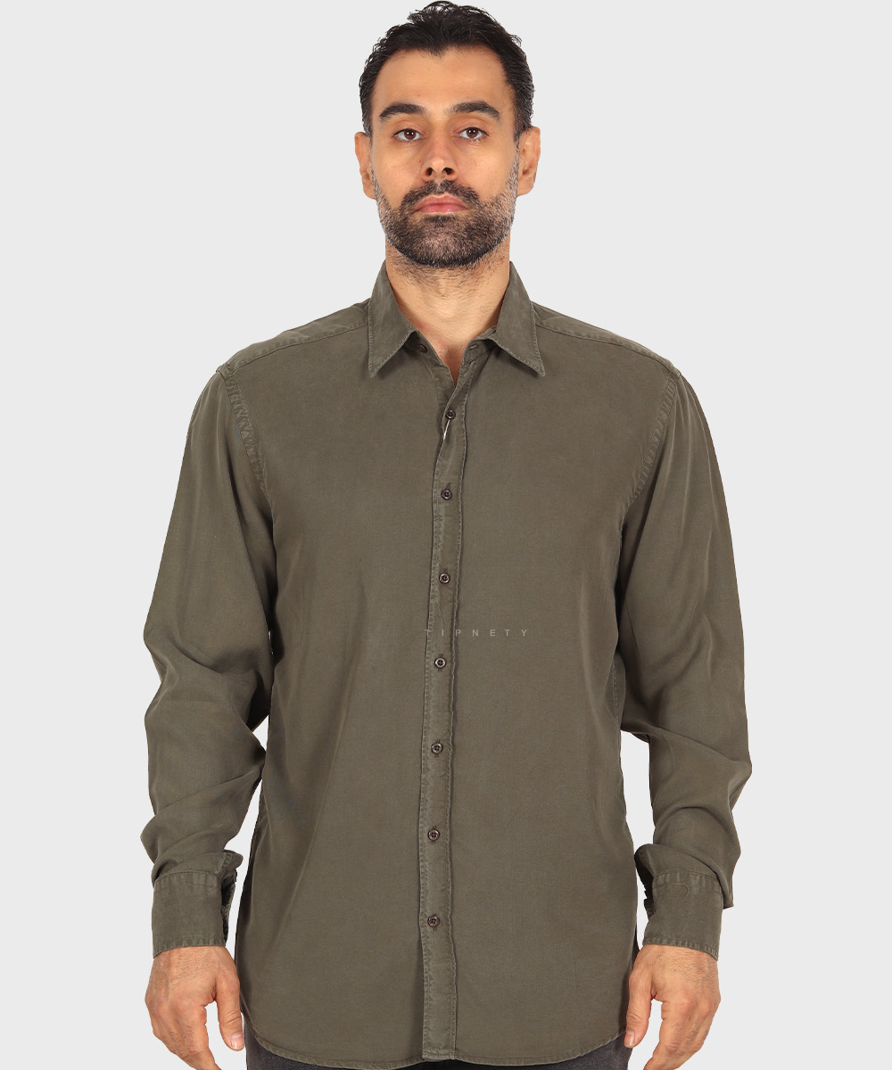                                                                         قهوه ای کرم تیره کرم روشن سفید آبی روشن لجنی مشکی سورمه ای پیراهن آستین بلند فیت 3970  - تصویر 8