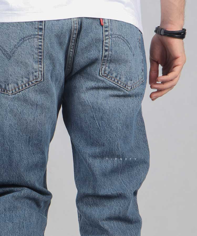                                             آبی شلوار جین مام فیت 0162  - تصویر 5