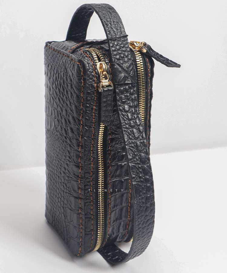                   مشکی عسلی کیف دستی 7625  - تصویر 4