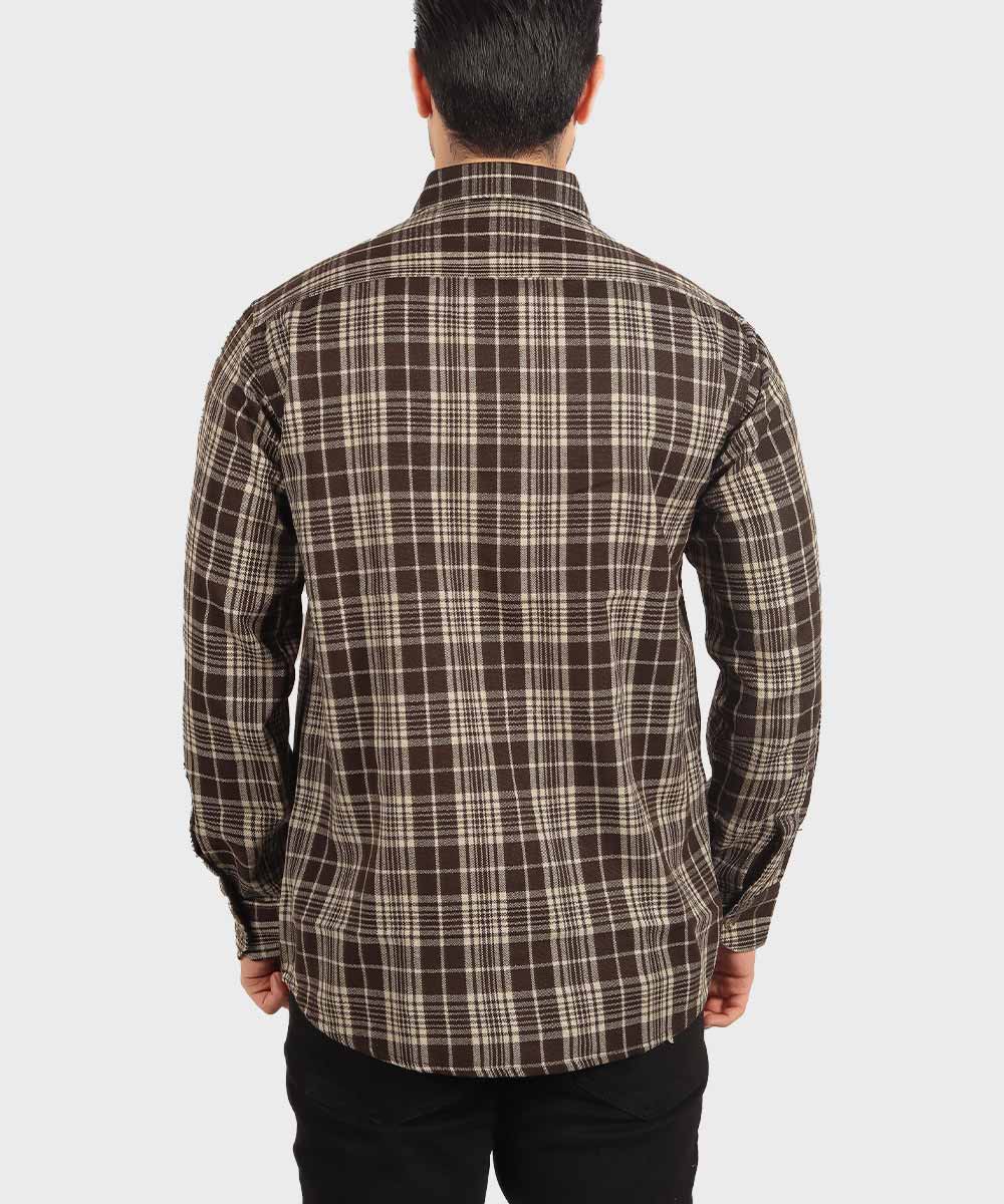     قهوه ای پاییزه پیراهن 0180  - تصویر 3