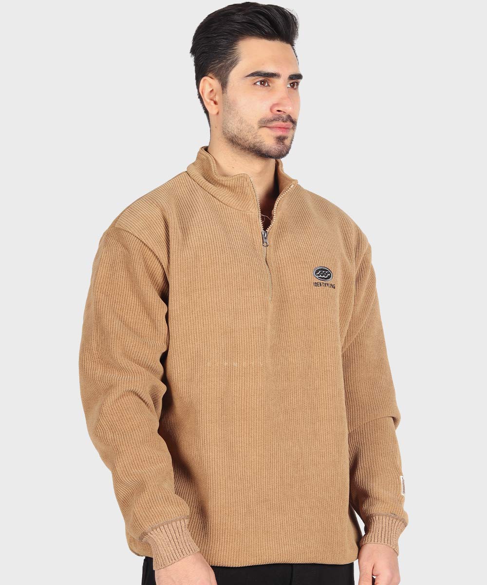           شیری مشکی عسلی خاکی پاییزه پلیور 6094  - تصویر 12