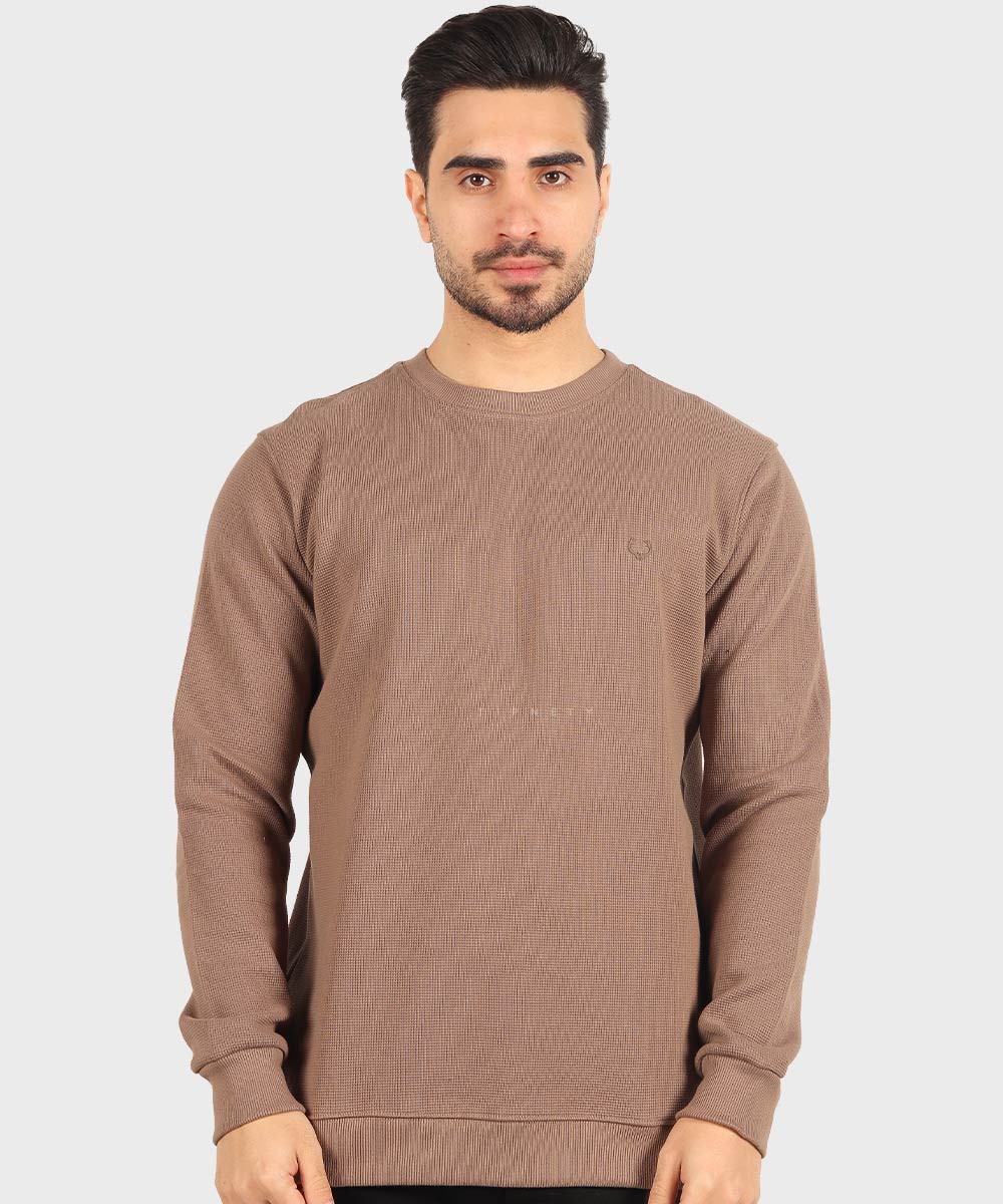           سورمه ای خاکی سبز شکلاتی پاییزه تیشرت 4416  - تصویر 3