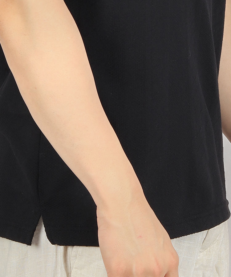                                 مشکی تیشرت یقه دار 3247  - تصویر 4