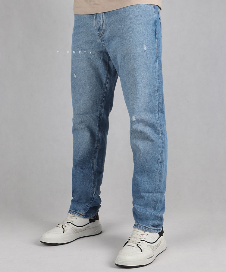 شلوار جین مام استایل مردانه آبی روشن 0124