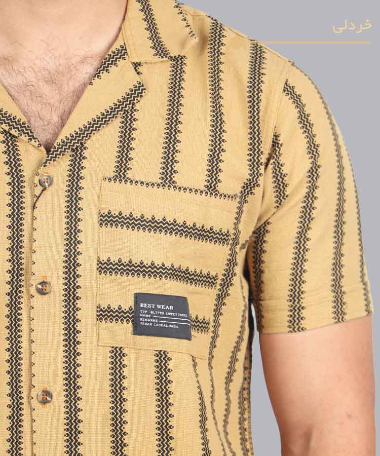                                                                                                                                                     طوسی لجنی زیتونی سبز خردلی سفید پیراهن لش 0683  - تصویر 6