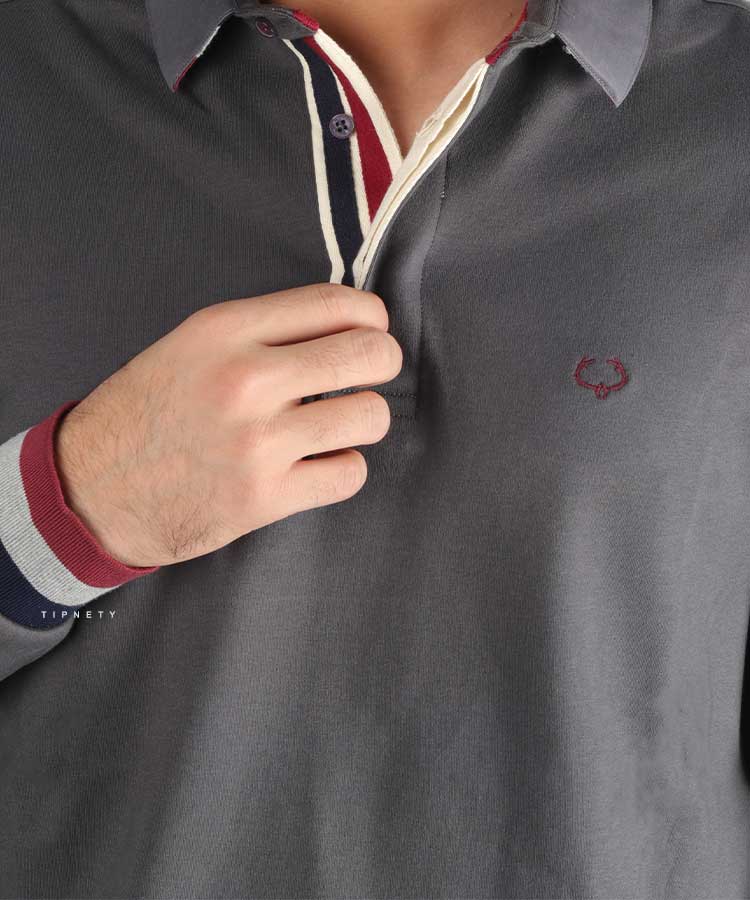                                                                                                                                                                                                 فرمی خاکی مشکی دودی سورمه ای پاییزه تیشرت 0457  - تصویر 10