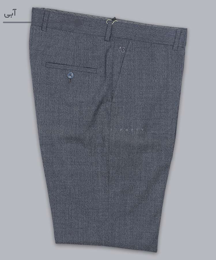                                                                                                 آبی دودی طوسی شکلاتی قهوه ای شلوار پارچه ای راسته 0810  - تصویر 3