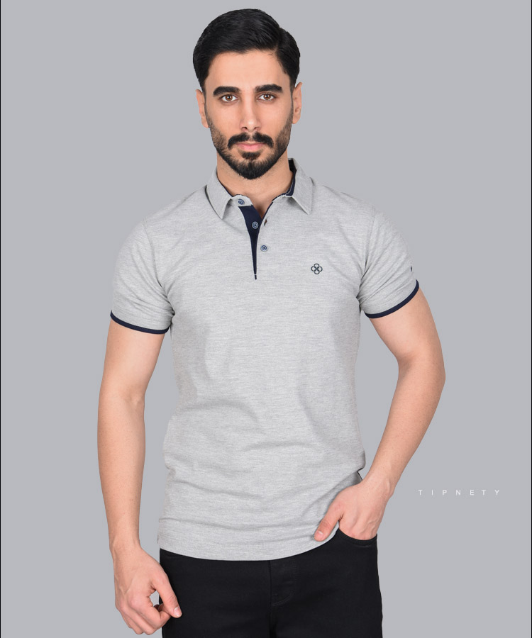 تیشرت یقه دار مردانه 6201