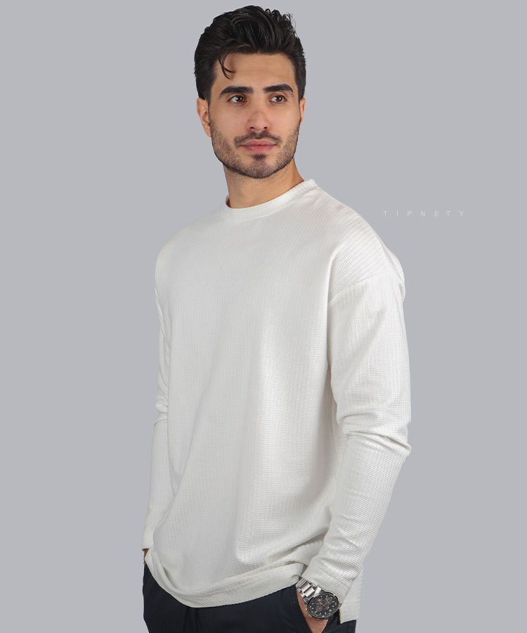                                                                   مشکی سفید پاییزه تیشرت 1918  - تصویر 3