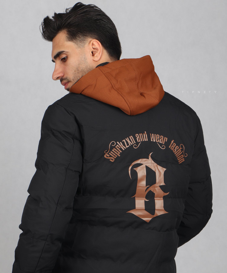                                                                                                                                                       خاکی سبز   سفید           مشکی     زمستانه کاپشن 0133  - تصویر 17