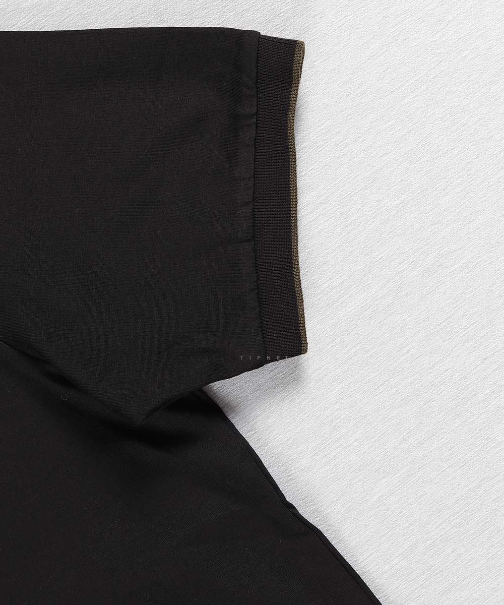           سفید سورمه ای کرم روشن مشکی تیشرت یقه دار 0597  - تصویر 11