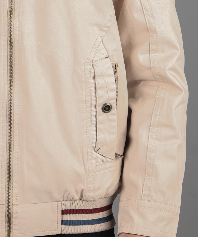                                                                                                                                             کرم شتری سبز مشکی زمستانه کت کتان 9822  - تصویر 3