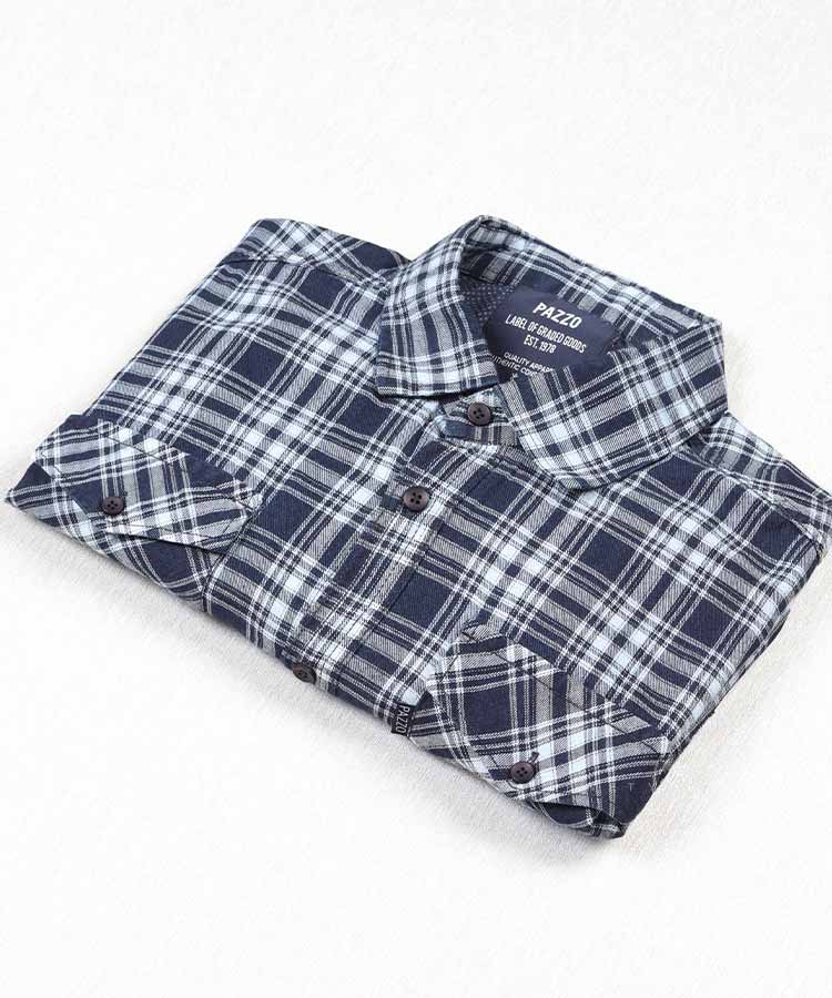                             آبی پیراهن سایز بزرگ 5729  - تصویر 3