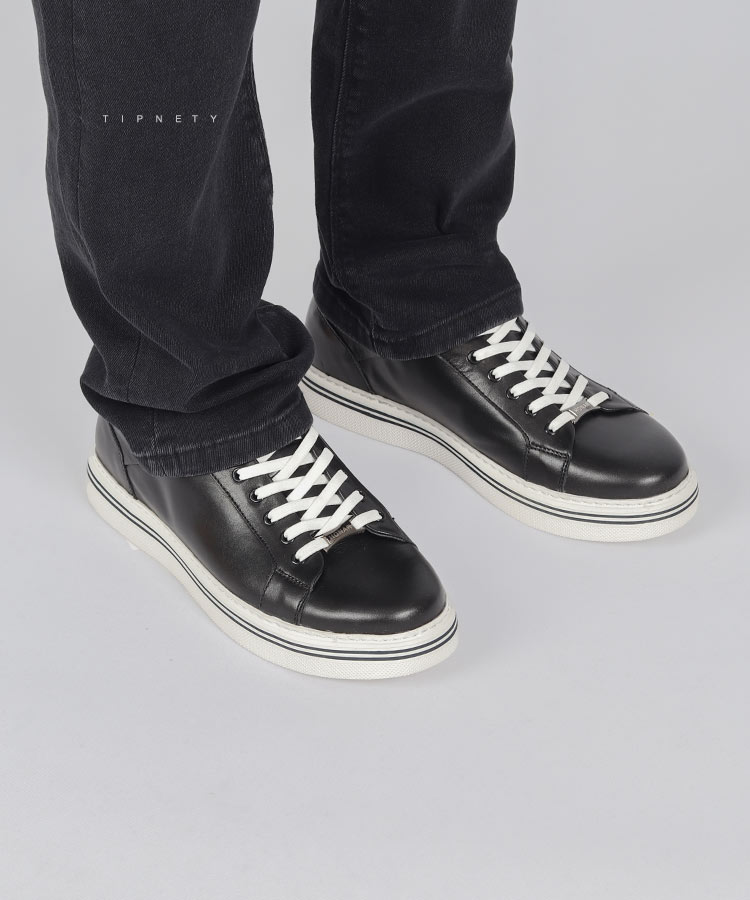                                                                             مشکی سفید طوسی کفش کژوال 0267  - تصویر 6