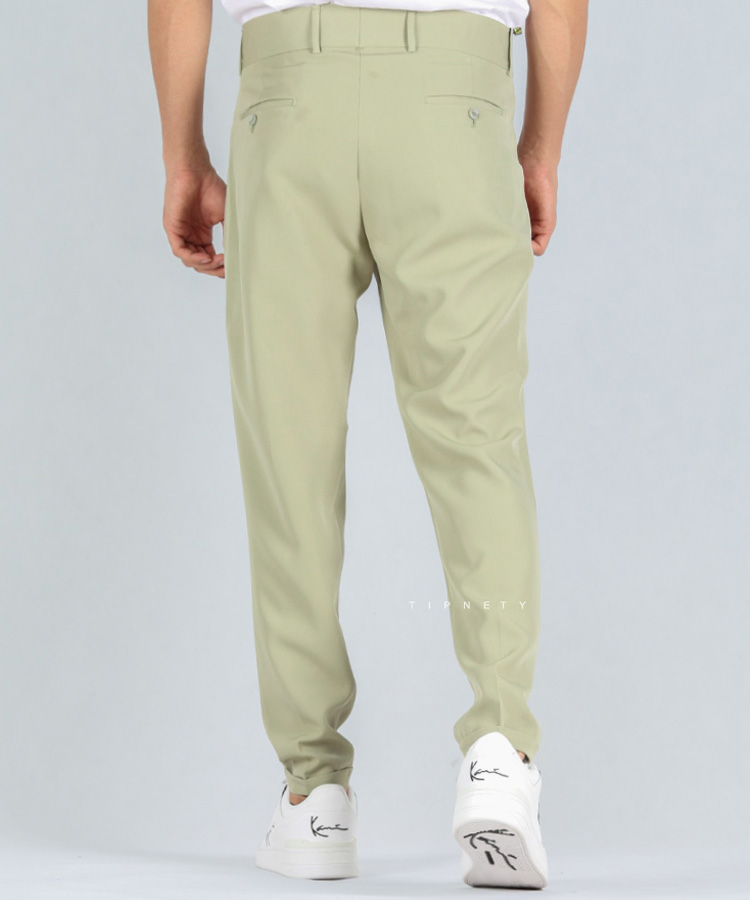                                                                                                                                                             سبز پسته ای شکلاتی استخوانی مشکی شلوار پارچه ای مام استایل 3937  - تصویر 12