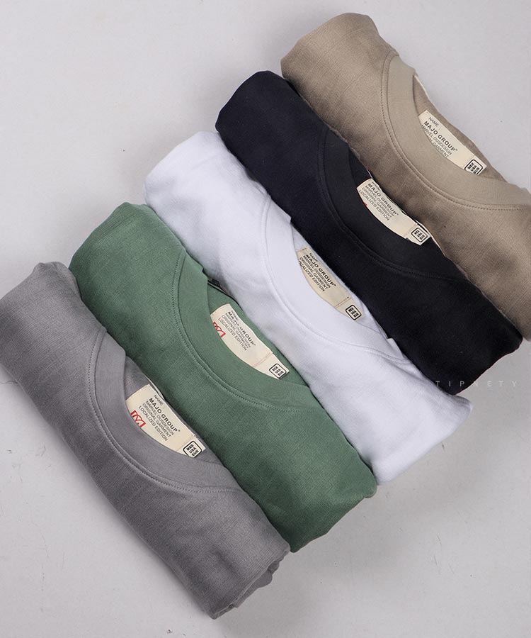                                       سبز طوسی کرم مشکی سفید تیشرت لش 2213  - تصویر 3