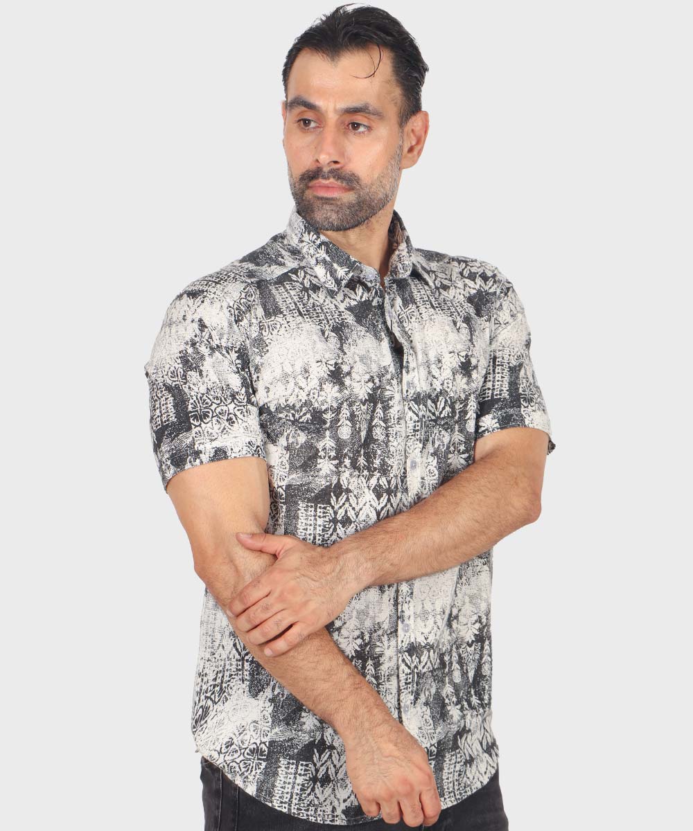         مشکی پیراهن آستین کوتاه فیت 0243  - تصویر 5