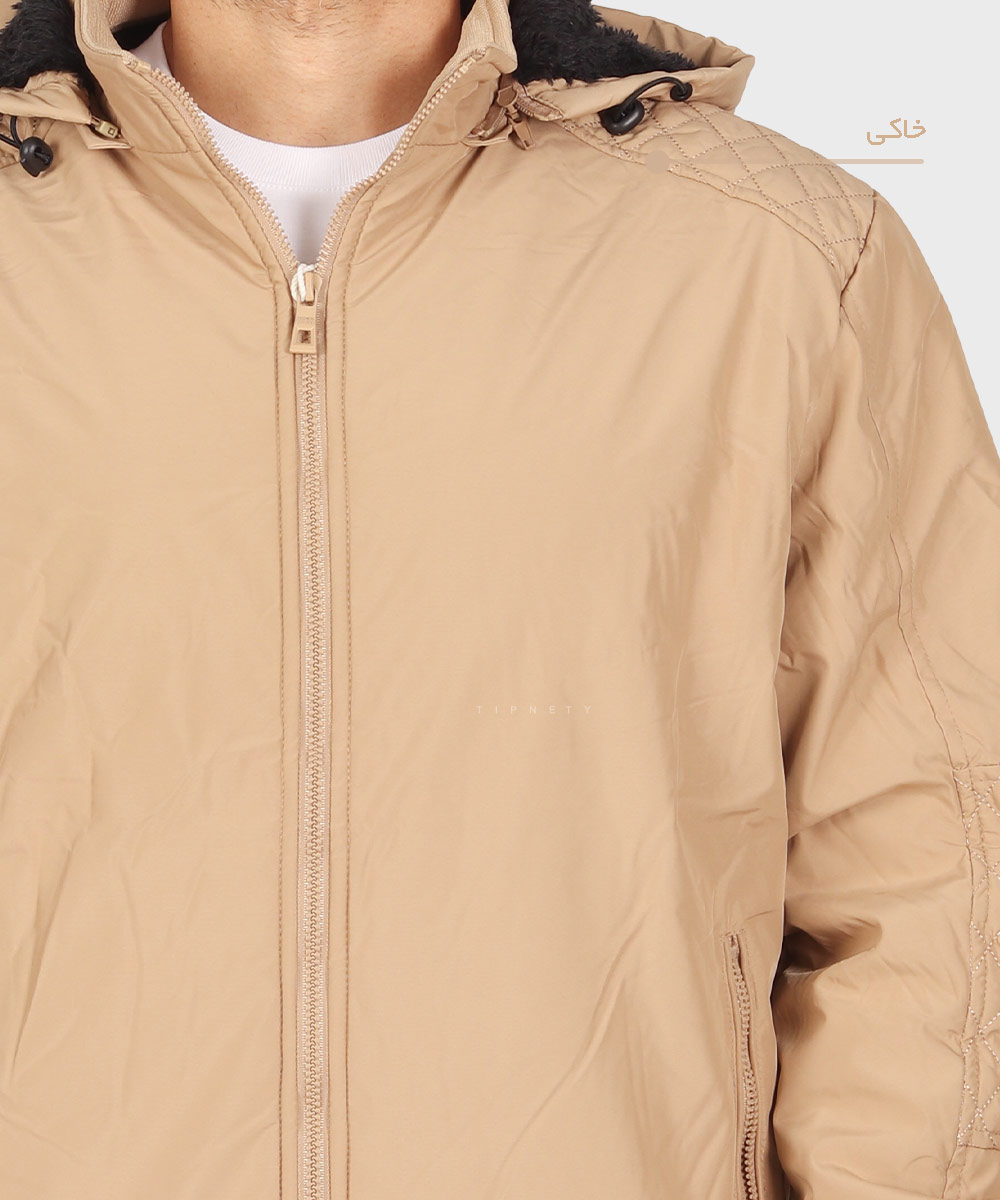         مشکی سورمه ای خاکی زمستانه کاپشن 9808  - تصویر 4