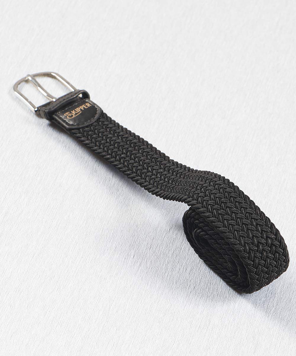 کمربند کنفی مردانه مشکی 0200