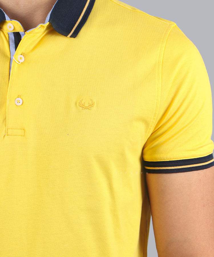             زرد تیشرت یقه دار 8127  - تصویر 3