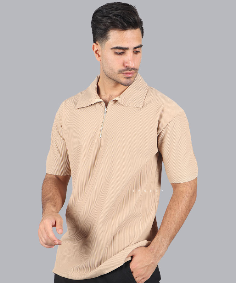                                                                                                                                                                                                                                                 کرم سفید مشکی کله غازی قهوه ای صدری طوسی تیشرت یقه دار 1703  - تصویر 11