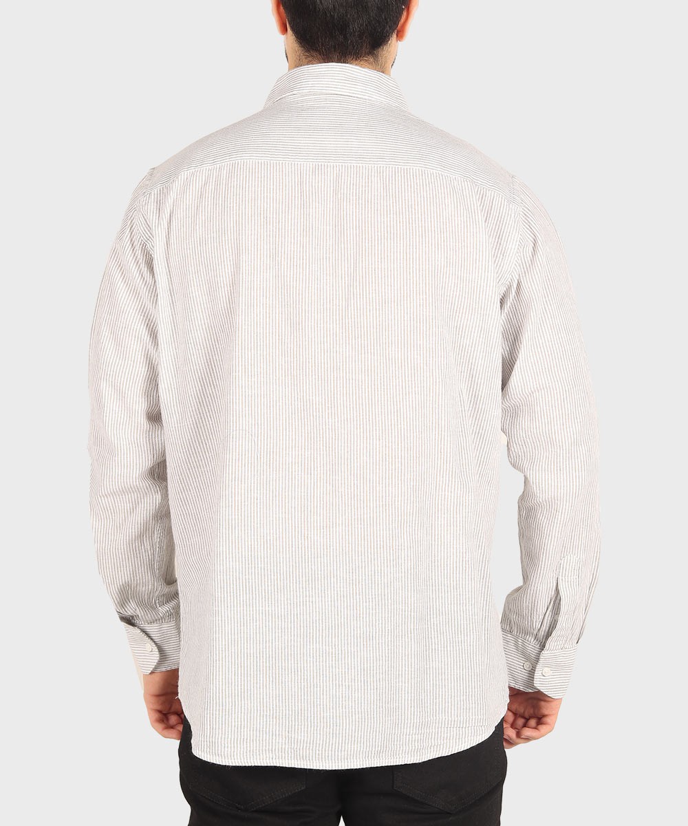           آبی روشن سبز قهوه ای آبی تیره پیراهن آستین بلند فیت 5509  - تصویر 20