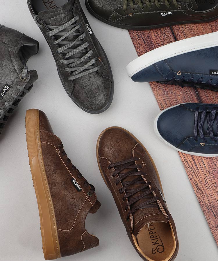                                                                                                                                                 سورمه ای طوسی یشمی قهوه ای عسلی استخوانی کفش کژوال 5213  - تصویر 6