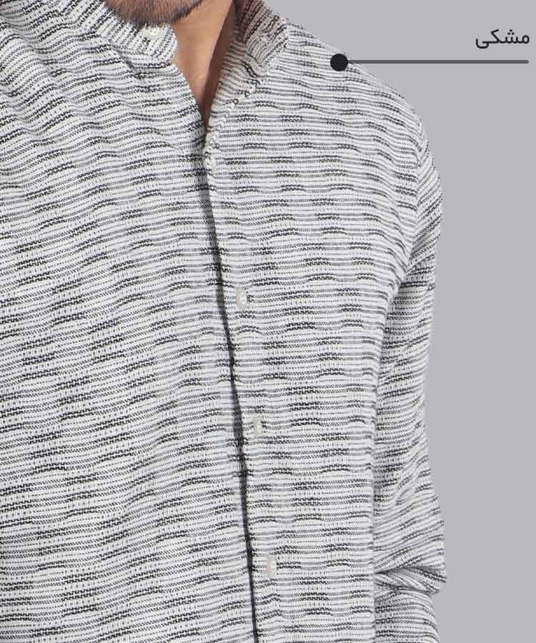                                                                                                                         مشکی سورمه ای یشمی طوسی روشن شکلاتی پیراهن آستین بلند فیت 0234  - تصویر 8