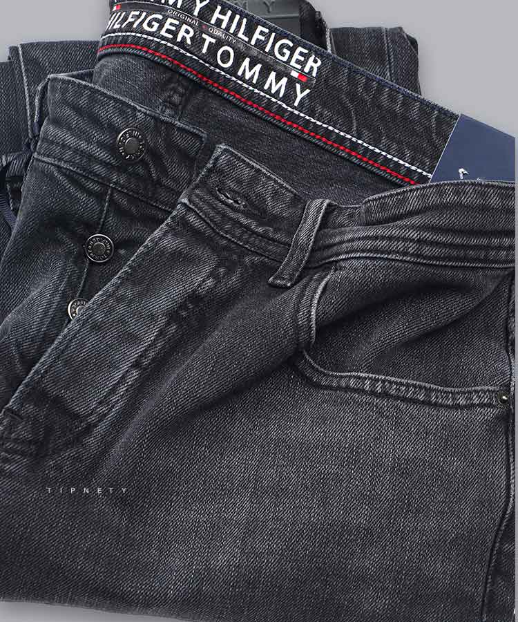                     ذغالی شلوار جین اسلیم 0127  - تصویر 3