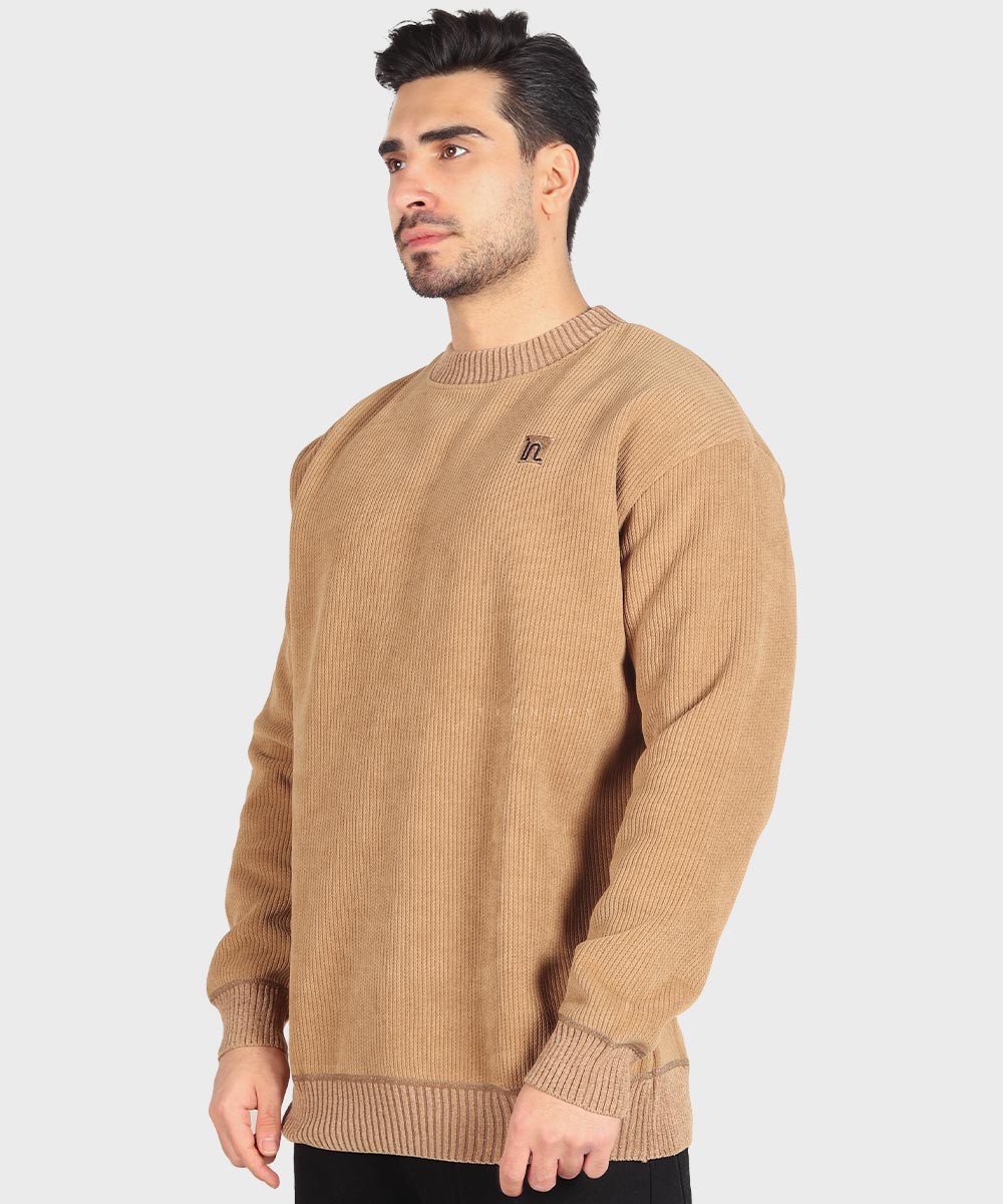 شیری عسلی مشکی پاییزه پلیور 7128  - تصویر 9