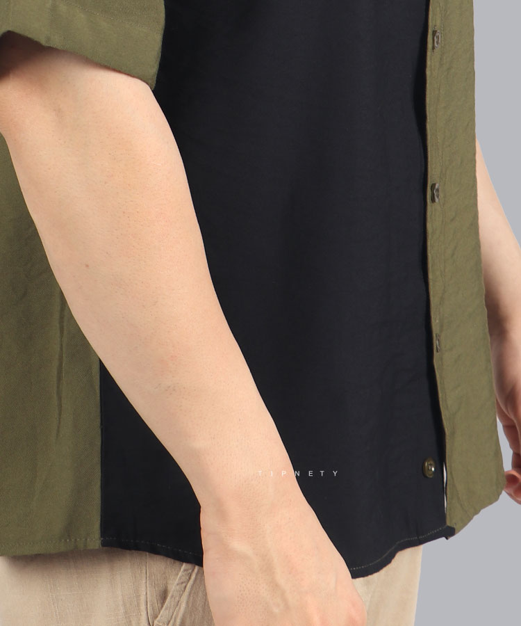                                                             سورمه ای زیتونی سفید پیراهن لش 0613  - تصویر 8