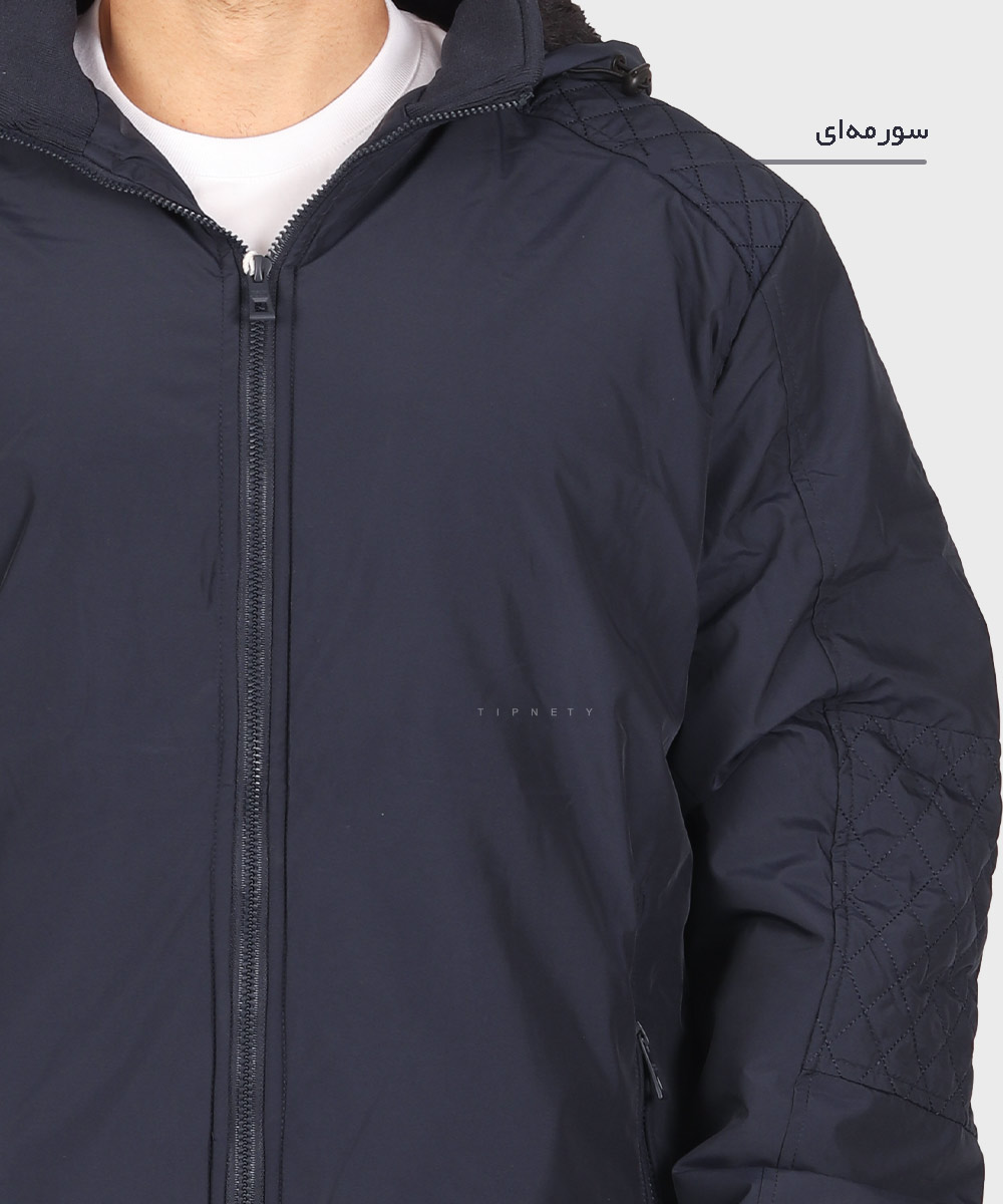         مشکی سورمه ای خاکی زمستانه کاپشن 9808  - تصویر 5