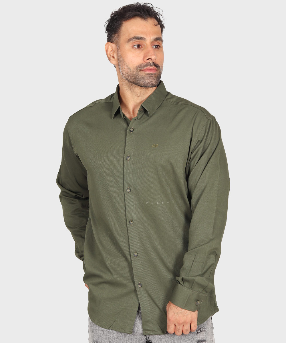                                                                   یشمی لجنی طوسی تیره نفتی خاکی مشکی سفید فیروزه ای طوسی روشن سورمه ای پیراهن آستین بلند فیت 0126  - تصویر 8