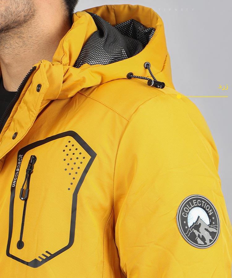                                                                                                               زرد سورمه ای مشکی سبز زمستانه کاپشن 3012  - تصویر 6